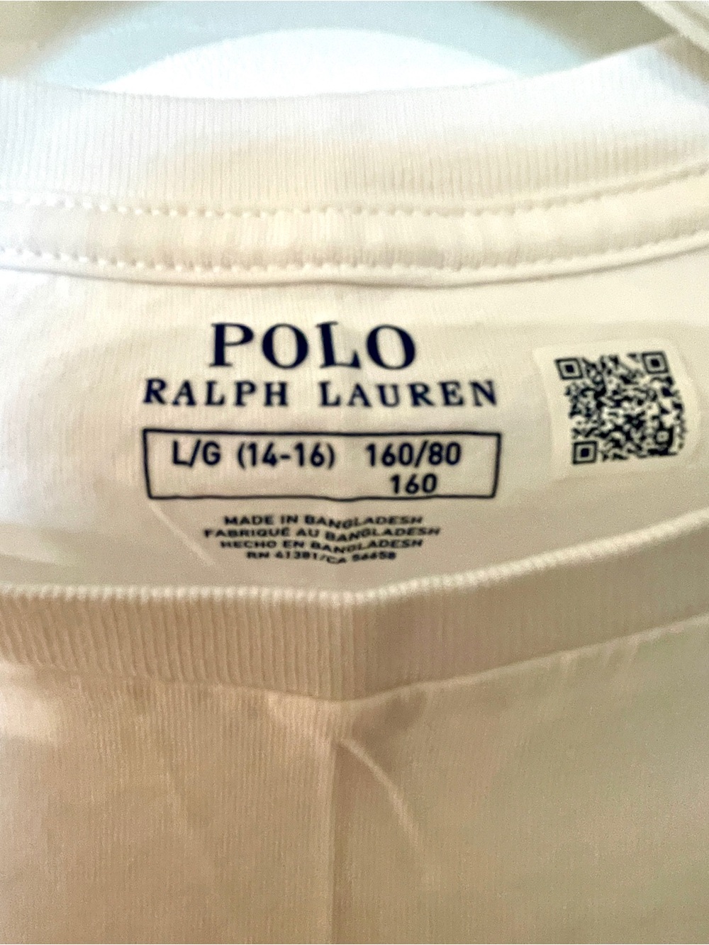 Polo by Ralph Lauren White Classic Crew Neck T-Shirt - Picture 3 of 3